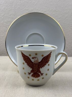 Vintage Schumann Arzberg Bavaria Porcelain Tea Cup and Saucer